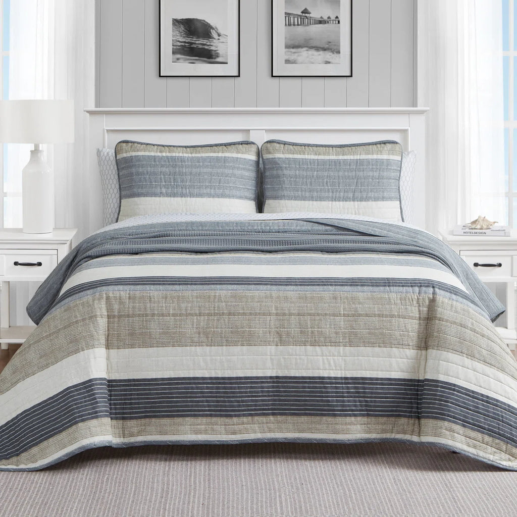 Ridgeport Cotton Reversible Quilt Set