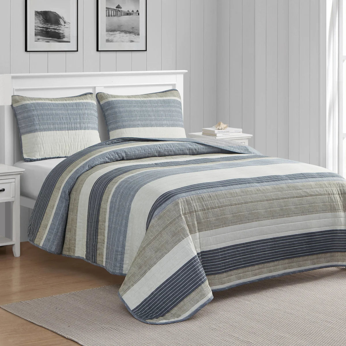 Ridgeport Cotton Reversible Quilt Set