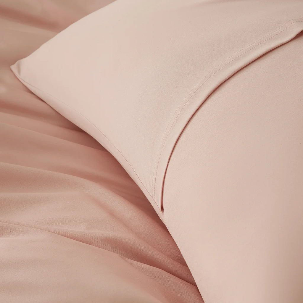 Reversible Cotton Jersey Duvet Cover Set All Season Bedding (Set of 4)