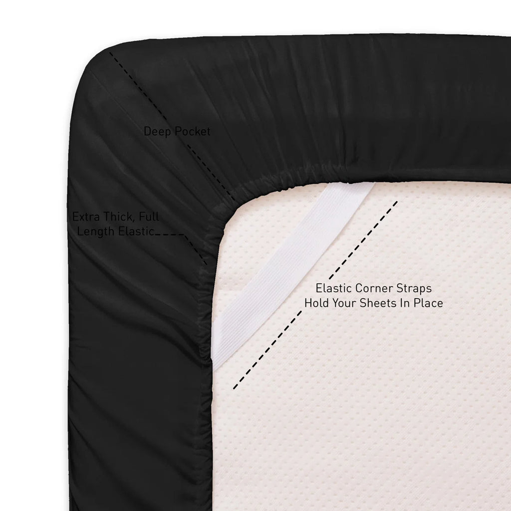 All Season Bed-in-A-Bag 5pc/7pc Solid Color Comforter & Sheet Set Ultra Soft Bedding by Sweet Home Collection