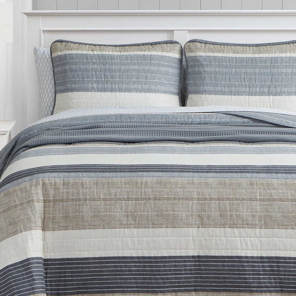 Ridgeport Cotton Reversible Quilt Set