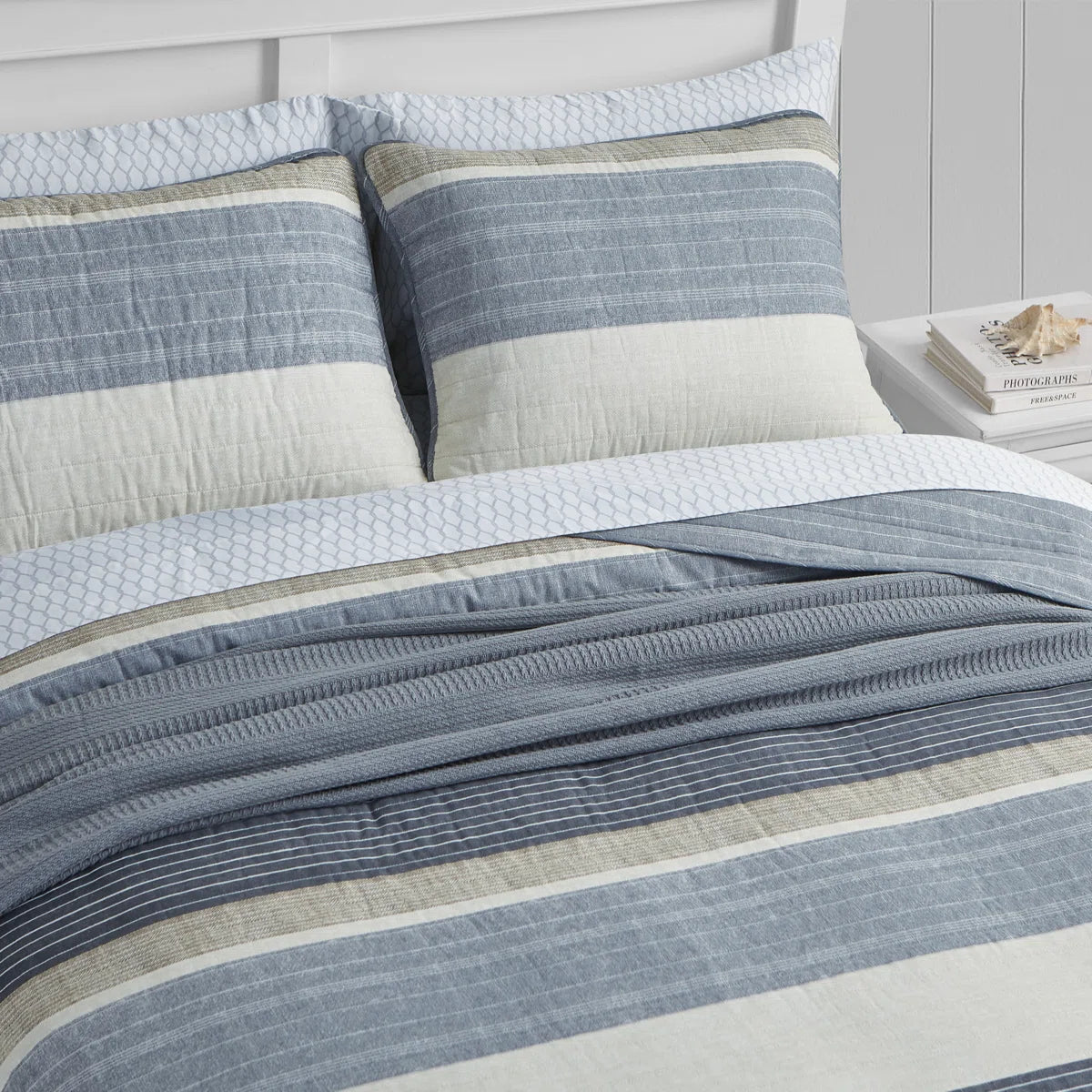 Ridgeport Cotton Reversible Quilt Set